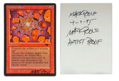 Artifact Blast: V0002: Artist Proof: Autograph/Signature: Mark Poole: Black