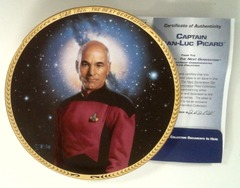 RJP076: Star Trek: The Next Generation 5th Anniversary Plate Collection: Captain Jean-Luc Picard: The Hamilton Collection: 2628W