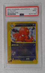 V0345: 2003: Octillery: 26/147: Aquapolis: Reverse Holo Rare: PSA: 9: Mint: 62751353