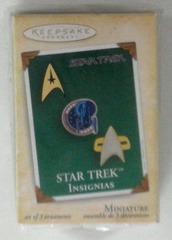 RH066: Star Trek: Star Trek Insignias (Set of 3 Ornaments): Hallmark Keepsake: 2004