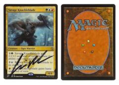Savage Knuckleblade: V0821: Signed/Autographed: Chris Rahn: Black