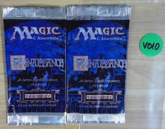 Lot of 2x EMPTY BOOSTER PACKS: Magic The Gathering: Renaissance: French: Blue: V010