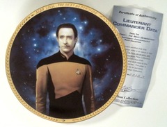 RJP078: Star Trek: The Next Generation 5th Anniversary Plate Collection: Lieutenant Commander Data: The Hamilton Collection: 2020T