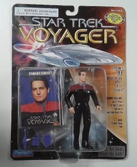 RJ6331: ERROR: Star Trek Voyager: Chakotay on Tuvok Card : Playmates: 6487: 1995