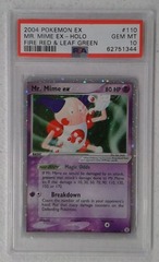 V0546: 2004: Mr. Mime Ex: 110/112: Fire Red & Leaf Green: Holo Rare: PSA: 10: GEM MT: 62751344