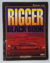 V00090: Rigger: Black Book: Shadowrun: 7108: 1991: READ DESCRIPTION