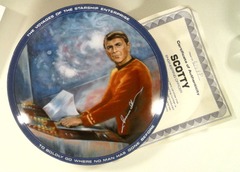 RJP086: AUTOGRAPHED: Star Trek: Plate Collection: Scotty: Ernst: 4149P