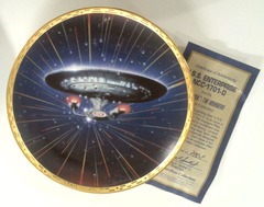 RJP107: Star Trek: The Voyagers Plate Collection: U.S.S. Enterprise NCC-1701-D: The Hamilton Collection: 2953F