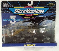 RJ0976: Star Trek: Space: Babylon 5: Collection #2: Micro Machines: 3Pack: Galoob: 65620: 1994: NIB