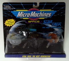 RJ0819: Star Trek: The Next Generation: Micro Machines: Space: 3Pack: Galoob: 65825: 1994: NIB