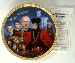 RJP025: Star Trek: The Next Generation Episodes Plate Collection: Encounter at Farpoint: The Hamilton Collection: 0802F