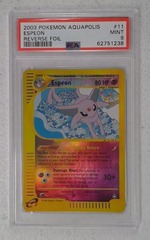 V0324: 2003: Espeon: 11/147: Aquapolis: Reverse Holo Rare: PSA: 9: Mint: 62751238