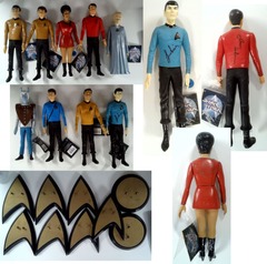 RJ0905: Multiple AUTOGRAPHs: Star Trek : Set of 9 Action Figures w/ Stands: The Hamilton Collection: 1991