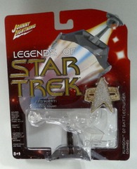 RJ0637: Legends of Star Trek: Klingon D7 Battlecruiser (Cloaked): White Lightning: Johnny Lightning: 2005