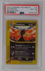 V0277: 2003: Houndoom: 15/147: Aquapolis: Reverse Holo Rare: PSA: 8: NM-MT: 62751257