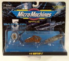 RJ0978: Star Trek: Space: Babylon 5: Collection #6: Micro Machines: 3Pack: Galoob: 65620: 1995: NIB