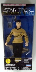 RJ0417: AUTOGRAPHED: Star Trek: Collector Series: Federation Edition: Lietenant Hikaru Sulu: Playmates: 16184: 1997: NIB