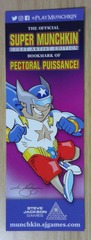 The Official Super Munchkin Bookmark of Pectoral Puissance!: Promo
