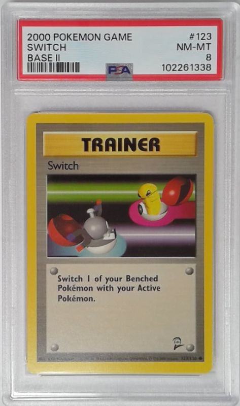 1x  V1718: 2000: Switch: 123/130: Base 2: Game: PSA: 8: NM-MT: 102261338 Graded  - Picture 1 of 1