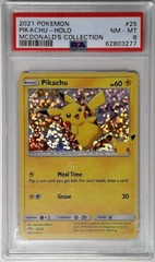 V0637: 2021: Pikachu: 25/25: Mcdonald's Collection: PSA: 8: NM-MT: 62803277