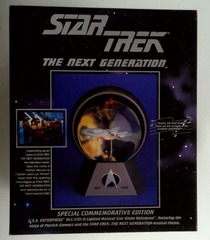 RJ0707: Star Trek: The Next Generation: Special Commemorative Edition U.S.S. Enterprise NCC-1701-D Lighted Musical Star Globe Halodome: 48058: Paramount: 1994