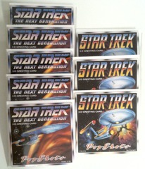 RJ0456: Lot of 8x Star Trek: 3-D Greeting Cards: Pop Shots: NIB