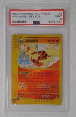 V0325: 2003: Arcanine: 2/147: Aquapolis: Reverse Holo Rare: PSA: 9: Mint: 62751157