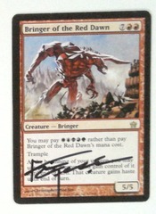 Bringer of the Red Dawn: V1263: Signed/Autographed: Christopher Moeller: Black