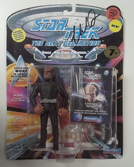 RJ6206: AUTOGRAPH: Star Trek: Generations: Lieutenant Worf: Playmates: 6036: 1994