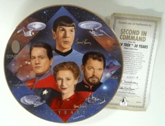 RJP070: Star Trek: 30 Years Plate Collection: Second In Command: The Hamilton Collection: 0051E