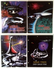 RJ0202: Lot of x4: Star Trek: 3 Ring Binder Folders : Imaginings 3: 1993