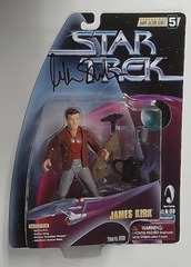 RJ1127: AUTOGRAPH: Star Trek: James Kirk: Playmates: 65128: 1998