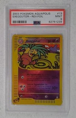 V0320: 2003: Exeggutor: 13/147: Aquapolis: Reverse Holo Rare: PSA: 9: Mint: 62751239