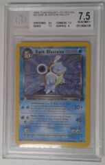 V0102: 2000 Dark Blastoise - 1st Edition - 3/82 - Holo Rare - Team Rocket - Beckett: 7.5: Near Mint+: 0012694139