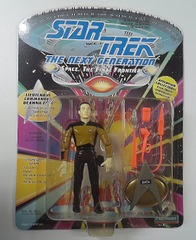 RJ6080: ERROR: Star Trek: The Next Generation: Lieutenant Commander Data on Deanna Troi Card: Playmates: 6016: 1992