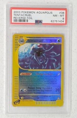 V0296: 2003: Tentacruel: 38/147: Aquapolis: Reverse Holo Rare: PSA: 8: NM-MT: 62751434