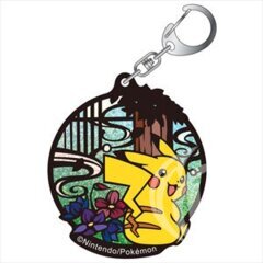 Pokemon Kirie Series Glitter Key Ring Pikachu  (Anime Toy)
