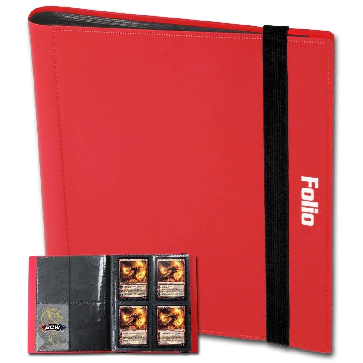 BCW 4 Pocket Folio Binder - Red