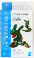 Kawada NBPM-064 nanoblock Pokemon Rayquaza (Rekkuuza)