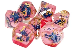 Animal Kingdom Dice - Octopus Blue with Red