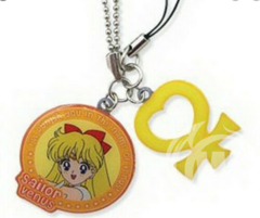 Sailor Moon Sailor Venus & Symbol Metal Cellphone Charm