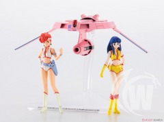 [Dirty Pair] Kei & Yuri w/Lovely Angel (1/300) (Plastic model)