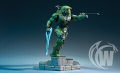 Halo Infinite: Master Chief With Grappleshot PVC Statue