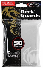 BCW 50 Standard Deck Guards - White