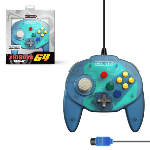 Retro-Bit Tribute 64 Ocean Blue