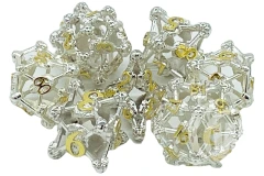 Hollow Dice - Skull Silver with Gold