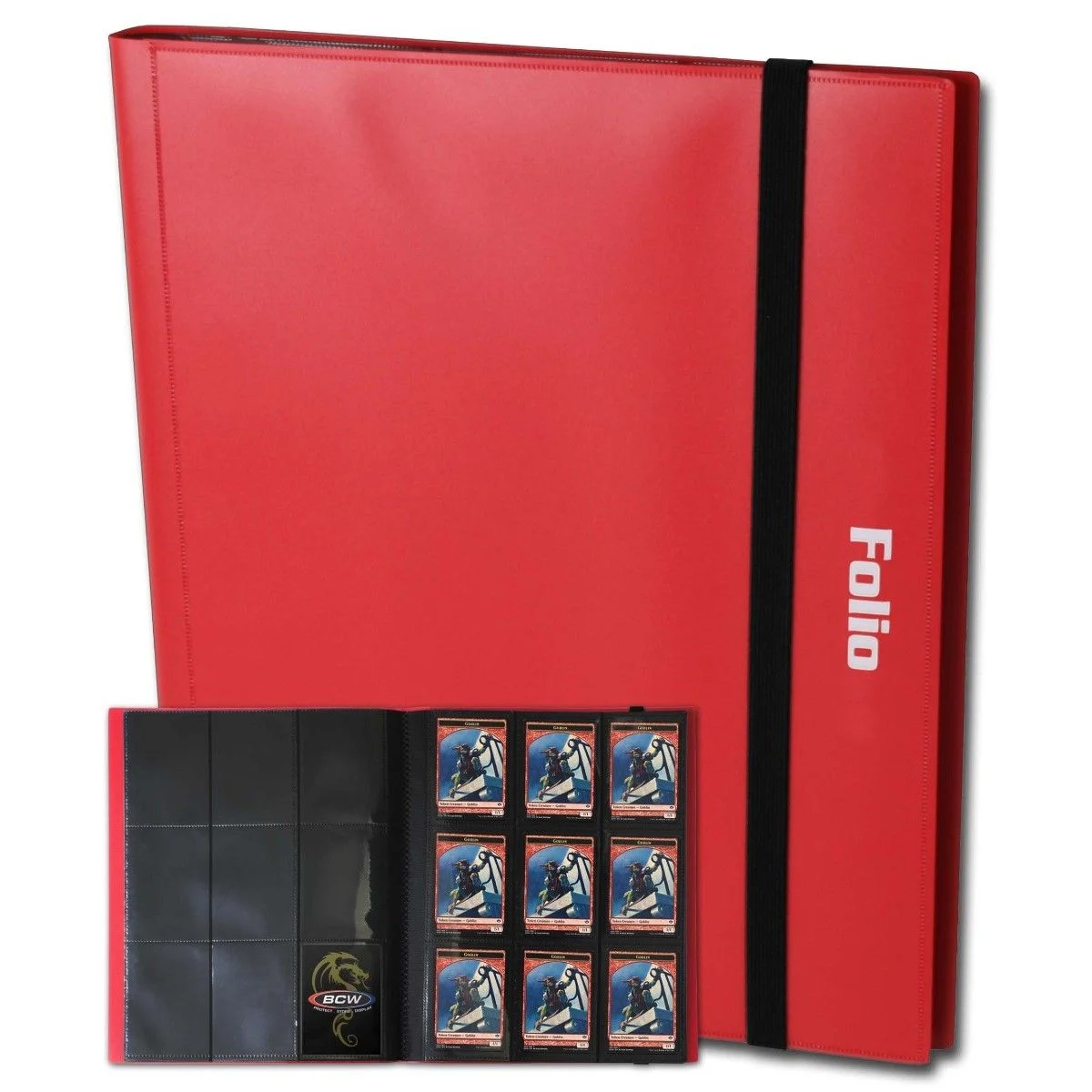 BCW 9 Pocket Folio Binder - Red