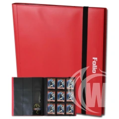 BCW 9 Pocket Folio Binder - Red