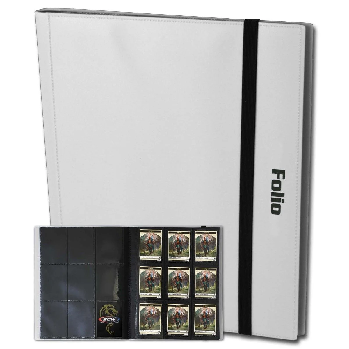 BCW 9 Pocket Folio Binder - White