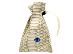 Dragon Eye Dice Bag - White Dragon